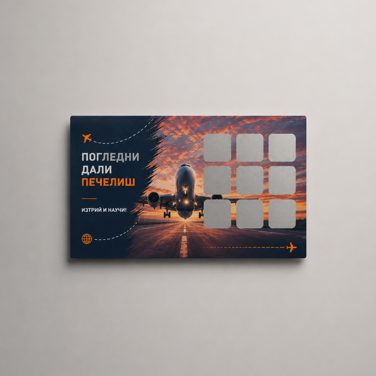 Скреч карти 90×60 мм (едностранни)